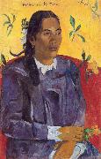 Paul Gauguin, Woman with a Flower (nn03)